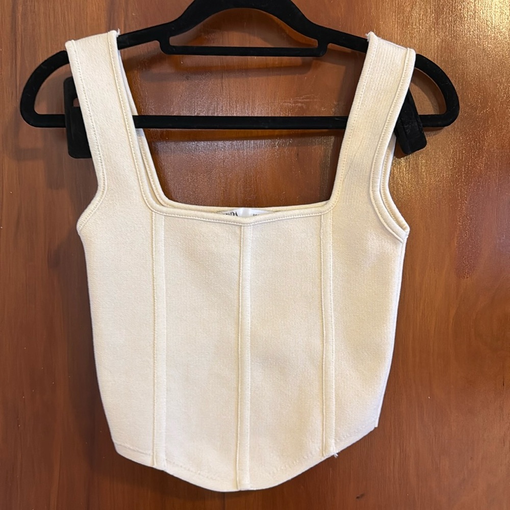 Zara cropped tank